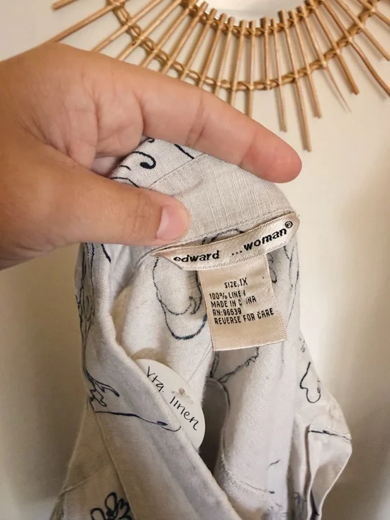 Vintage Desert Linen Top - Picture 4 of 6